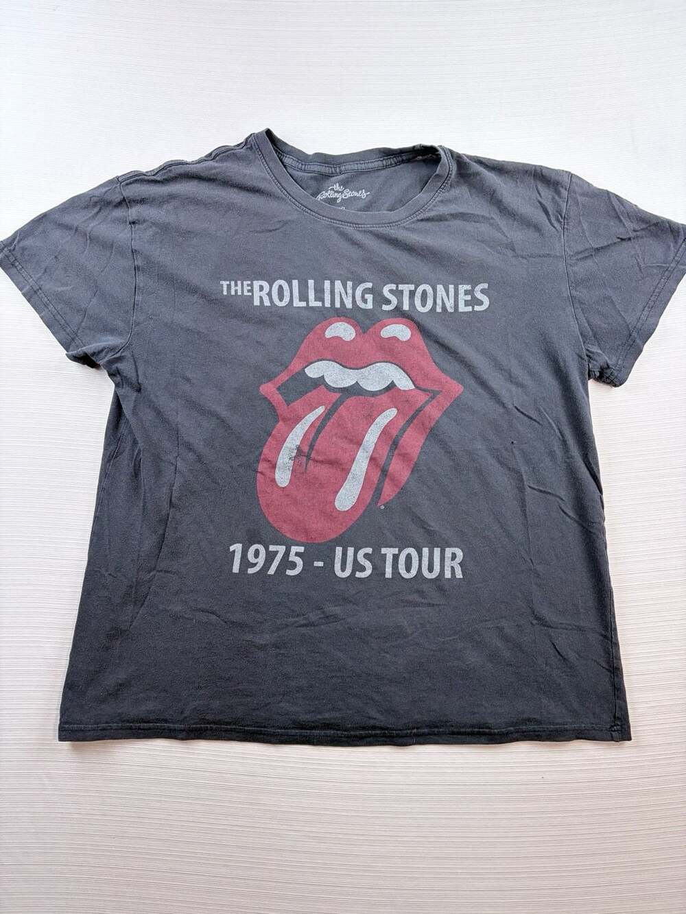 The Rolling Stones 1975 US Tour Graphic T-Shirt Size XXL